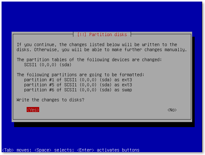Partition Confirmation